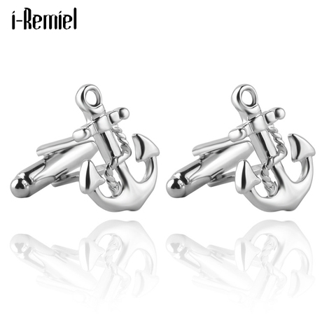 Anchor Cufflinks for Mens High Quality Sleeve Nail Cuff Links Business French Shirt Suit Studs Accessories Men Fashion Jewelry ► Photo 1/6