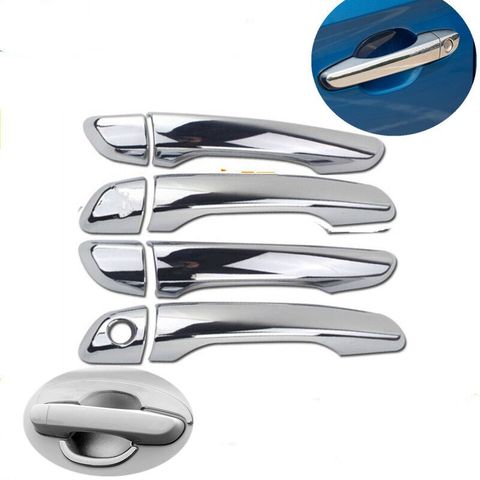 For Hyundai Creta Hyundai Ix25 2015 2016 2017 2022 Chrome Door Handle Cover Cup Bowl Molding Catch Garnish Overlay Cap ► Photo 1/6