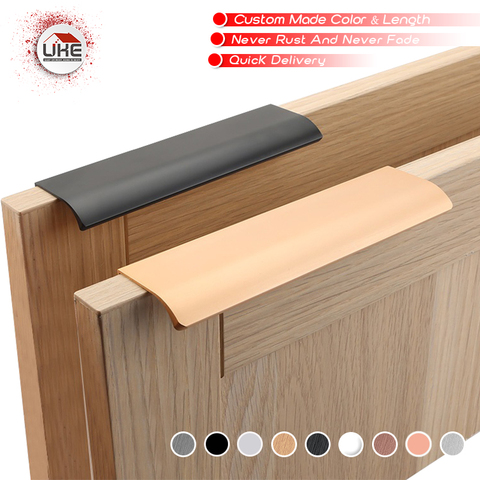 UKE furniture drawer handles hidden cabinet handles Kitchen Drawer Handles Knobs ► Photo 1/6