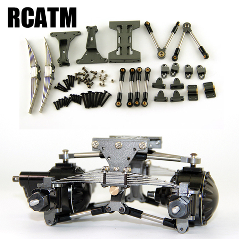 Metal Rear axle suspension Assembly Outfit Kit For Tamiya 1/14 RC Truck Tipper Scania Actros Lesu MAN Actros R470 R620 F16 ► Photo 1/4