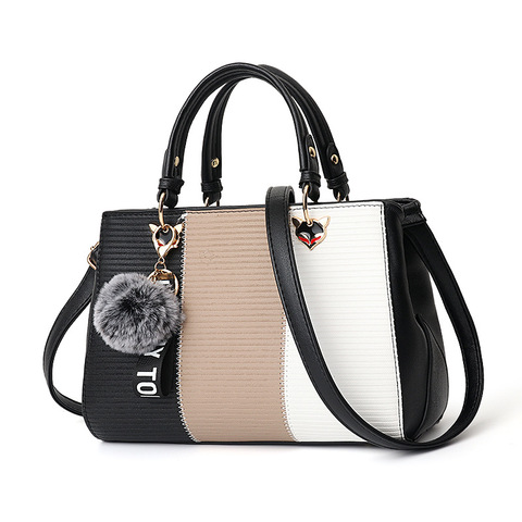 YINGPEI Women Handbag Shoulder Bag Girls Fashion Famous Design Leather Big Casual Tote High Quality Hasp Casual Black New 2022 ► Photo 1/6