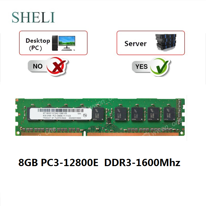 what is the differance between pc3-12800r and pc3-12800e