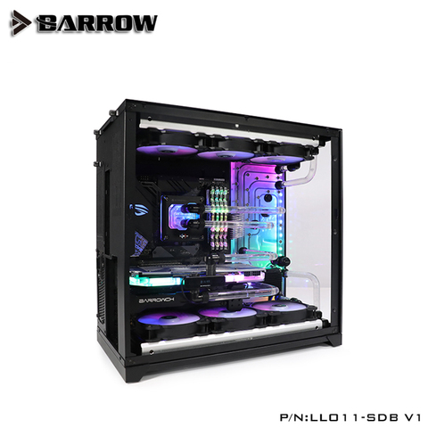 Barrow Acrylic Board as Water Channel use for LIAN LI O11 Dynamic Computer Case for Both CPU and GPU Block RGB 5V 3PIN Waterway ► Photo 1/6