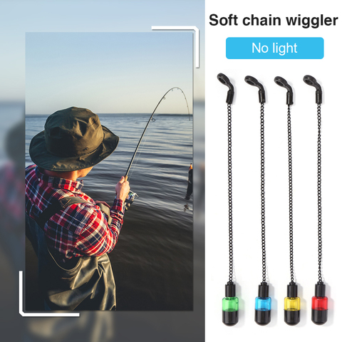 Carp Fishing Alarms Soft Swing Chain Outdoor Fishing Pole Bite Hanging Sling Swinger Carp Indicator Fishing Accessories No light ► Photo 1/6