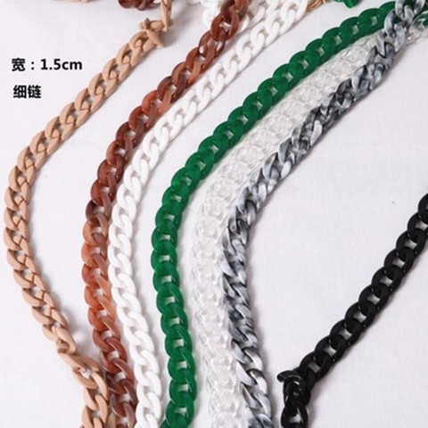 17mm*22mm Creative small fish bone resin chain chain acrylic bag  strap bag shoulder strap bag chain jewelry accessory chain ► Photo 1/6