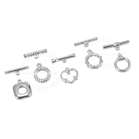 5 Sets Stainless Steel Toggle Clasps Connectors for Bracelet Necklace Chunky OT Clasp DIY Jewelry Making ► Photo 1/6