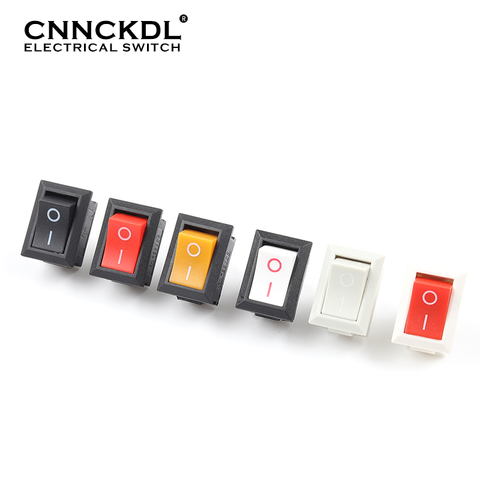 5 PCS/lot KCD1 21X15mm Rocker Switch ON-OFF 2 Position Power Switch 2Pin 6A/250VAC 10A/125VAC Red Blue Green Yellow Black White ► Photo 1/6