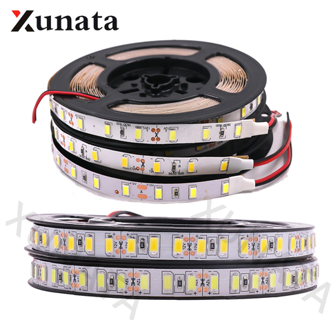 DC 12V 5630 LED Strip 120leds/m SMD 5730 Lights Width 8mm 10mm Flexible Tape Led Strip Light Natural White/ Warm White 5m ► Photo 1/6