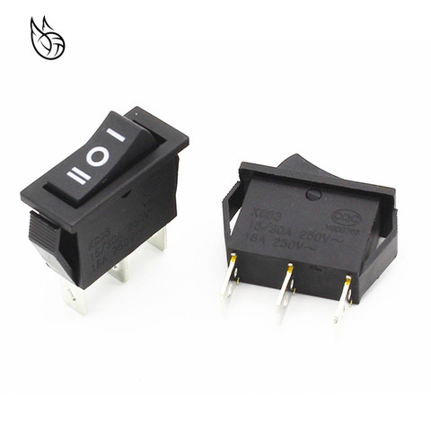 Promotion! 5 pcs x AC 10A/250V 15A/125V 3 Pin SPDT ON-OFF-ON 3 Position Boat Rocker Switch ► Photo 1/5