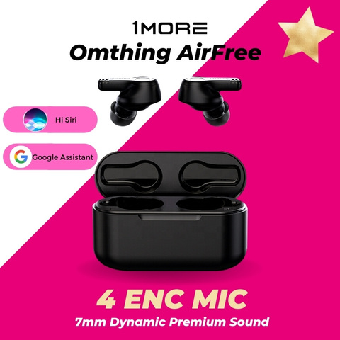1MORE Omthing AirFree True Wireless Bluetooth headphones 4 Mic ENC earbuds 7mm Dynamic 550mAh Google Assist&Siri Gaming Headset ► Photo 1/6