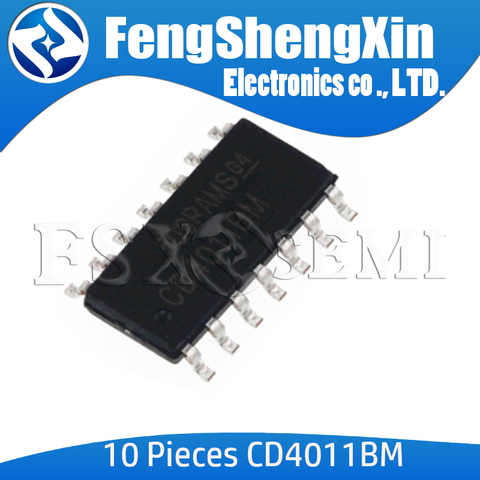 10pcs/lot CD4011BM SOP-14 CD4011 CD4011BM96 SOP CMOS NAND GATES IC ► Photo 1/1