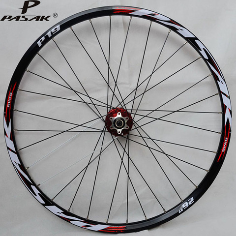 Pasak Mtb Front Wheelset 26 27.5 29 Disc Brake 32 Holes Sealed 2 Bearing Hub Mountain Bicycle Front Wheel QR 9x100mm ► Photo 1/6