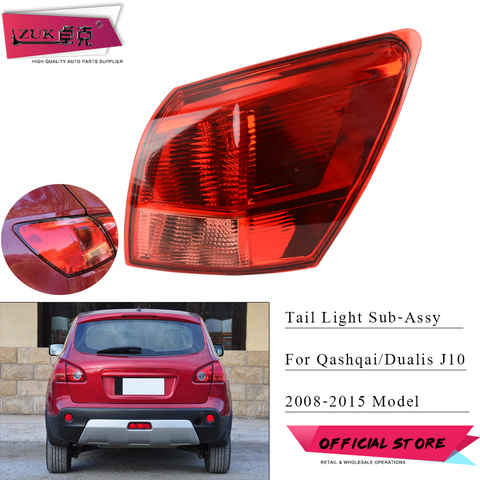 ZUK Outside Tail Light Tail Lamp For Nissan Qashqai Dualis J10 2008 2009 2010 2011 2012 2013 2014 2015 Rear Taillight Taillamp ► Photo 1/6