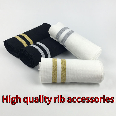 Stretchy Cotton Knitted Ribbed Elastic Fabric For DIY Clothing Down Jacket  Hoodie Making Cuffs On Sleeves