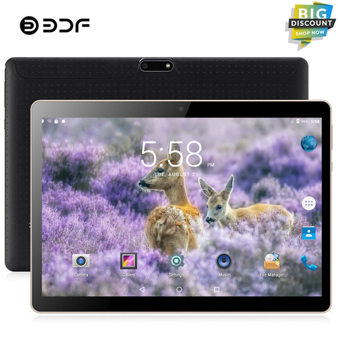 BDF 10 Inch Original 2G Phone Call SIM Card Android 4.4 Quad Core CE Brand WiFi FM Tablet Pc 1GB+16GB Android Tablet 10.1 ► Photo 1/6