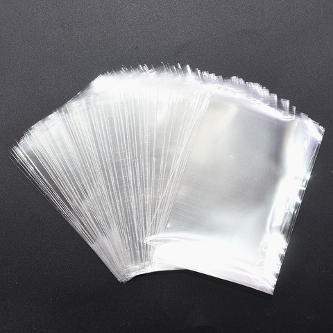 100pcs Clear Gift Bag, Plastic Small Candy Bag, Biscuit Bag, For