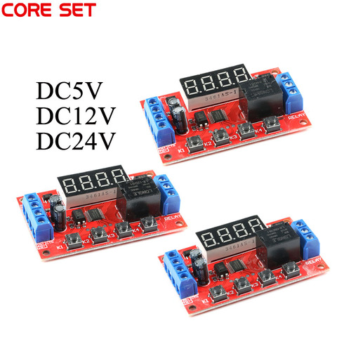 10A DC 5V 12V 24V  Adjustable Time Delay Relay Module LED Digital Timing Relay Timer Delay Trigger Switch Timer Control Switch ► Photo 1/6