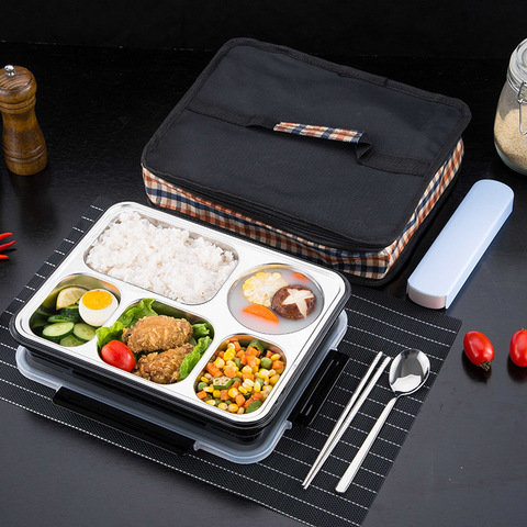 Stainless Steel Lunch Box For Kid Heated New Lunch Box 2022 Kitchen Accessories Bento Box Meal Prep Food Container Storage ► Photo 1/6