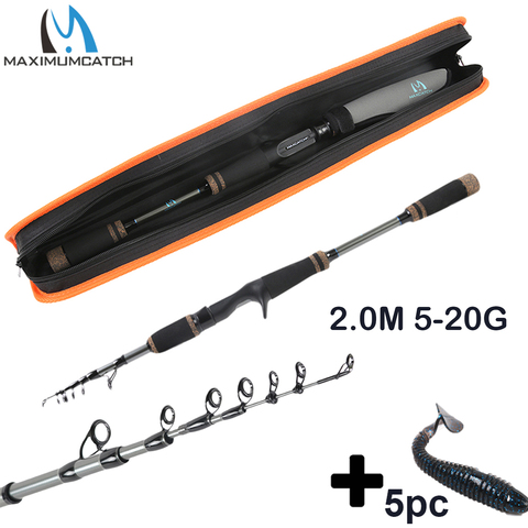 Maximumcatch Casting Fishing Rod 2.0m Lure Weight 5-20g Telescopic Baitcasting Fishing Rod For Lure Fishing ► Photo 1/6