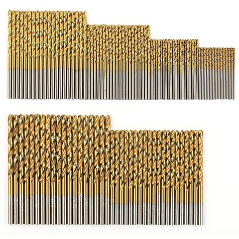 120 Pcs Titanium Drill Bit Set HSS Drill Bits for Metal, Steel, Wood, Plastic, Copper, Aluminum Alloy, 1mm to 3.5mm ► Photo 1/6