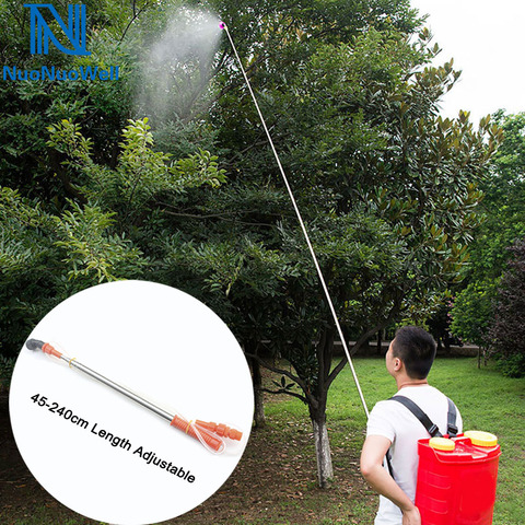NuoNuoWell Agriculture High Pressure 2.4m Pesticides Spray Extension Bar Fishing Rod Type Spray Rod Fruit Tree Spraying ► Photo 1/6