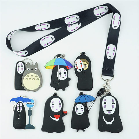 Keychains Japan Anime Spirited Away No Face Man Figure Keychain For Women  Key Chains Ring Car Bag Pendent Charm Jewe…