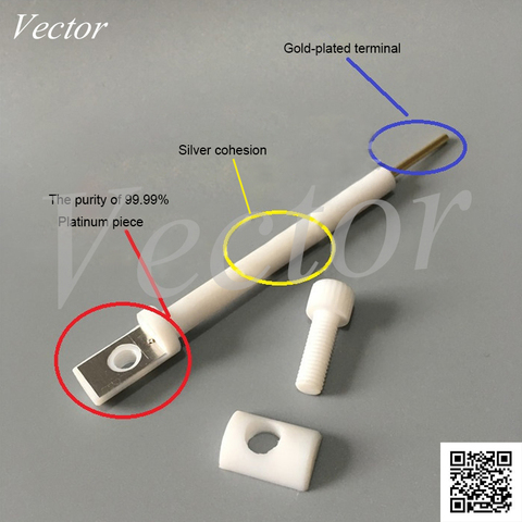 JJ110 PTFE Plated Multi-purpose Electrode Holder Platinum Plate Electrode Holder Working Electrode Holder Corrosion-resistant ► Photo 1/5