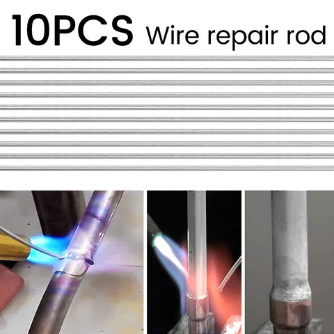 10PCS 2mm*50cm Low Temperature Aluminum Solder Rod Welding Wire Flux Cored Soldering Rod No Need Solder Powder ► Photo 1/6