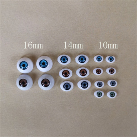 10MM 14MM 16MM Acrylic Eyes For Reborn Dolls Brown Green Grey  Color Eyeball For Blyth Dolls Diy BJD Doll Accessories ► Photo 1/6