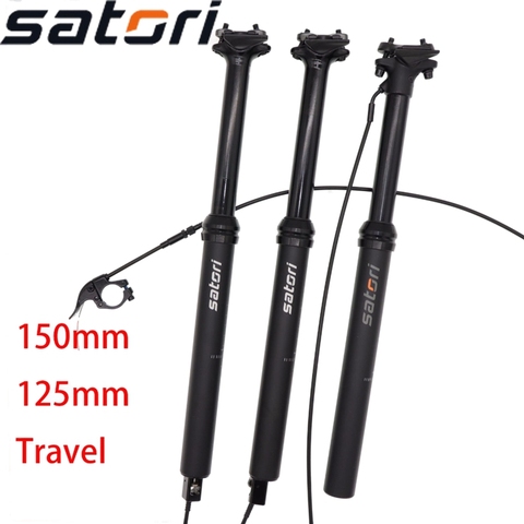 Satori Dropper Seatpost Adjustable Internal Cable Routing  sorata pro 150mm travel Remote Control Bike MTB 30.9 31.6mm Seat Post ► Photo 1/6