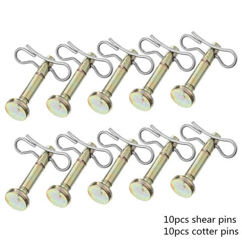 1 Set/ 20PCS Shear Pin And Cotter Pin Compatible Shear Pins Replacement for 714-04040 738-04124 Shears And Cutters Snow Blowers ► Photo 1/6