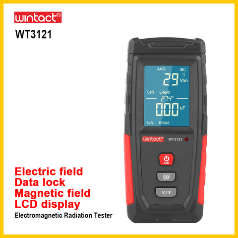 WINTACT EMF tester Electromagnetic Field Radiation Detector Tester Emf Meter Handheld Portable Emission Dosimeter EMF tester ► Photo 1/6