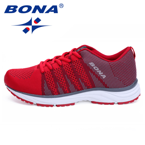 BONA New Women Running Shoes Mesh Knit Trainers Designer Trends Tennis Sports Outdoor Walking Jogging Sneakers Women ► Photo 1/6
