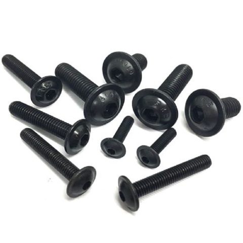 30/10pcs M4 Socket Flange Button Head Screws 10.9  High Tensile Black Allen Bolts GB7380.2 L=6mm 8mm  10mm 12mm 16mm ► Photo 1/1