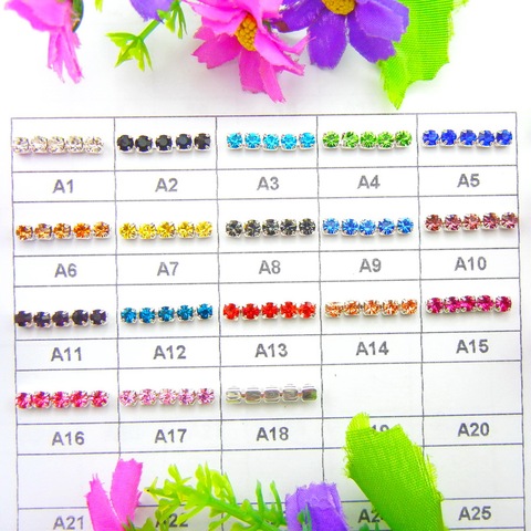 3mm (SS12) Rhinestone Chain Trims