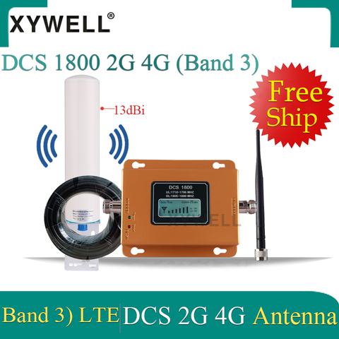 усилитель сотовой связи 1800 4G Signal Booster 1800 MHz gsm mobile signal booster DCS 1800Mhz 2G Cellphone Cellular GSM Repeater ► Photo 1/6