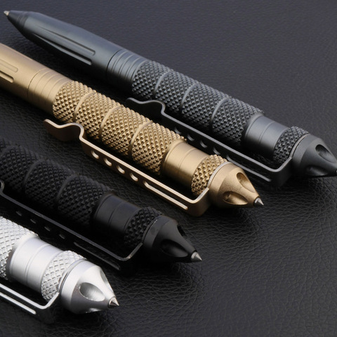 Self Defense Tool Pens Multi-functional Pen Tactical Tungsten Steel  Window Glass Metal ink Ball point pen Stationery supplies ► Photo 1/6