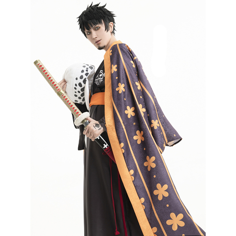 One Piece Wano Country Law  Kimono Cosplay Costume ► Photo 1/5