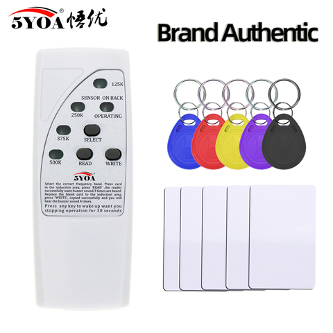 4 Frequency Rfid Card Reader Writer 125KHz Copier Duplicator ID Tags Programmer Light Indicator EM4305 T5577 Key Card Keyfob ► Photo 1/6