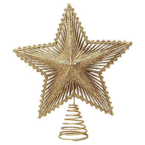 Sparkling Christmas Tree Topper Hollow Out Star Xmas Decor Party Supplies DIY Christmas Tree Decorations Accessories ► Photo 1/1