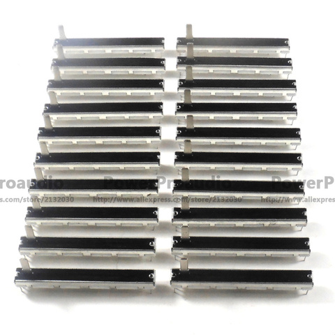 20pcs For Yamaha MG124CX Mixer Fader / Dual Potentiometer A20K Handle Length 15MM 6 feet 75MM / 20KAx2 ► Photo 1/6