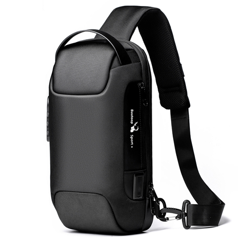 Men's Waterproof USB Oxford Crossbody Bag Anti-theft Shoulder Sling Bag Multifunction Short Travel Messenger Chest Pack For Male ► Photo 1/6