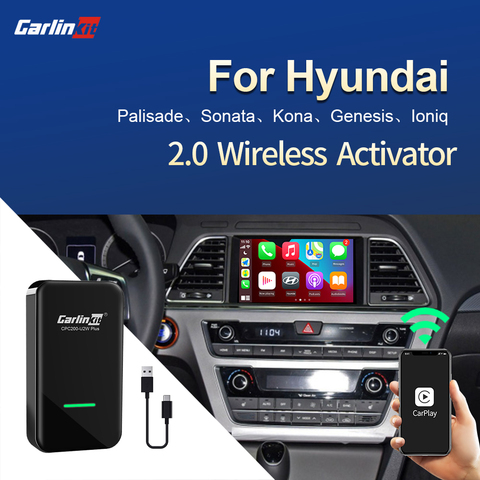 Carlinkit 2.0 Wireless CarPlay Adapter for Hyundai Palisade Sonata Kona Genesis Ioniq Accent Azera Grandeur Mistra Tucson Rouens ► Photo 1/6