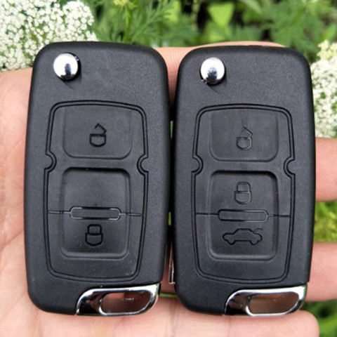 DAKATU 2/3 BUTTON FLIP FOLDING REMOTE KEY SHELL CASE FOR Geely Emgrand EC7 GX7 EC715-RV Replacement Remote car key shell ► Photo 1/3