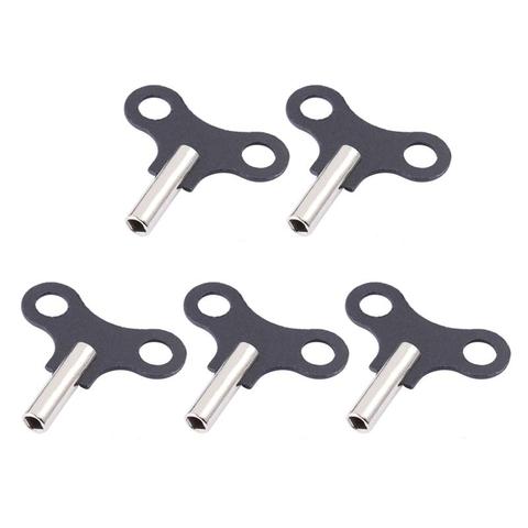 5Pcs High Quality Wood Clock Key Metal Clock Key Wood Clock Tools Winding Swiss Repair Tool Black ► Photo 1/6