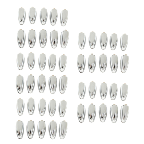 MagiDeal 50pcs Percussion Drum Set Lugs Silver Hardware DIY for Drum Player ► Photo 1/1