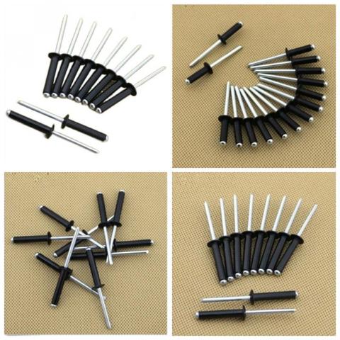 10/50/100 pcs Aluminium Blind Rivets Black Pop Rivets Mushroom Head Break Mandrel Blind Rivets Nail Pull Rivet Core Rivet M4 M5 ► Photo 1/6