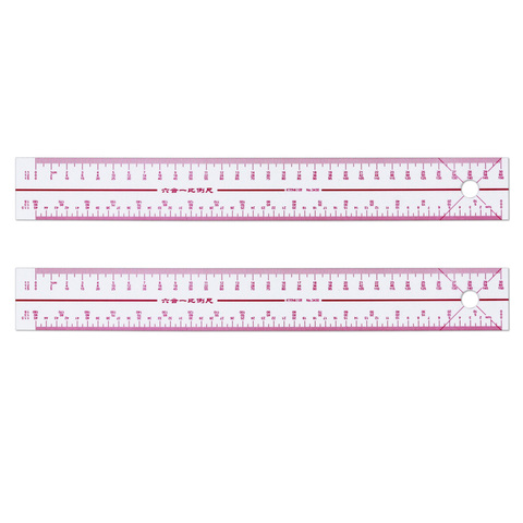 3430 6-in-1 scale ruler art ruler learning multi-functional ruler clothing template design ruler ► Photo 1/6