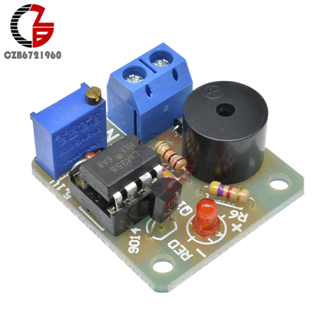 12V Accumulator Storage Battery Low Voltage Undervoltage Overcharge Discharge Sound Alarm Buzzer Detector Protection Board ► Photo 1/6