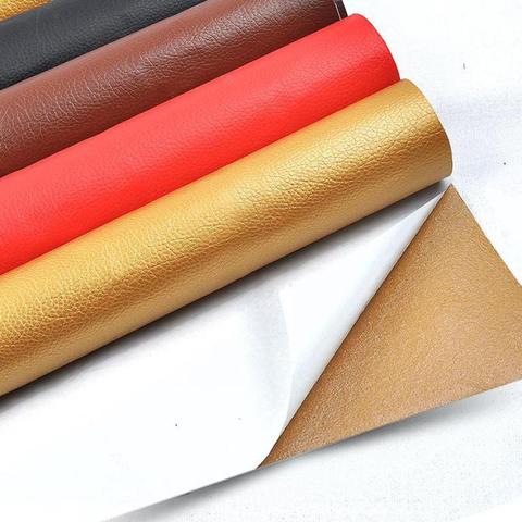 50*65cm Faux Leather Fabric Solid Color Suede Synthetic Self-adhesive Leather Fabric Patching Simulation Leather Adhesive Patch ► Photo 1/1